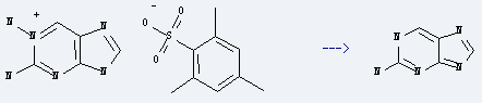 2-Aminopurine is prepared by reaction of 1,2-diaminopurinium mesitylenesulphonate.